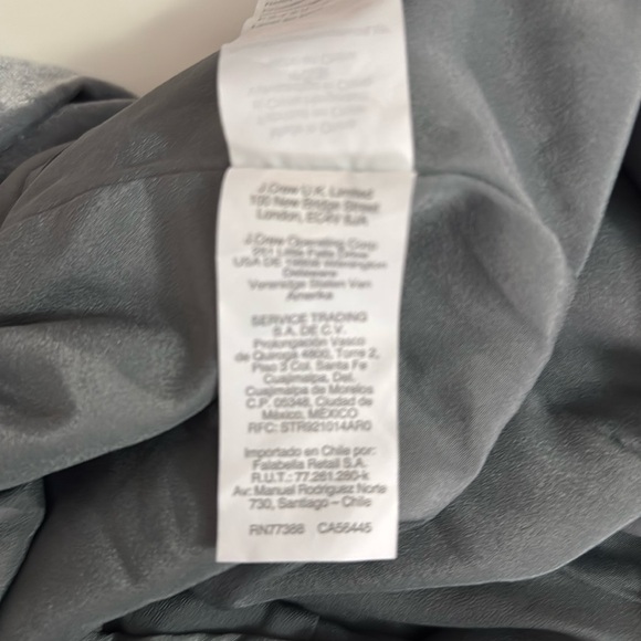 J Crew velvet wide leg pants.  Size 14. 25” inseam. Teal with gray undertones. - Picture 5 of 8